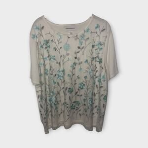 Alfred Dunner NWT Sz XL short sleeved sweater